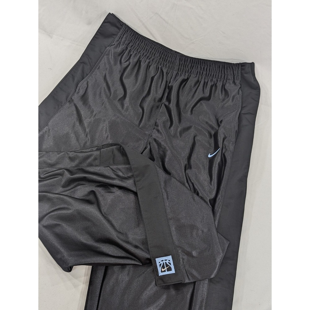 Vintage 90s Nike‎ Silver Tag Heavyweight Black Break Away Pants Medium Pockets